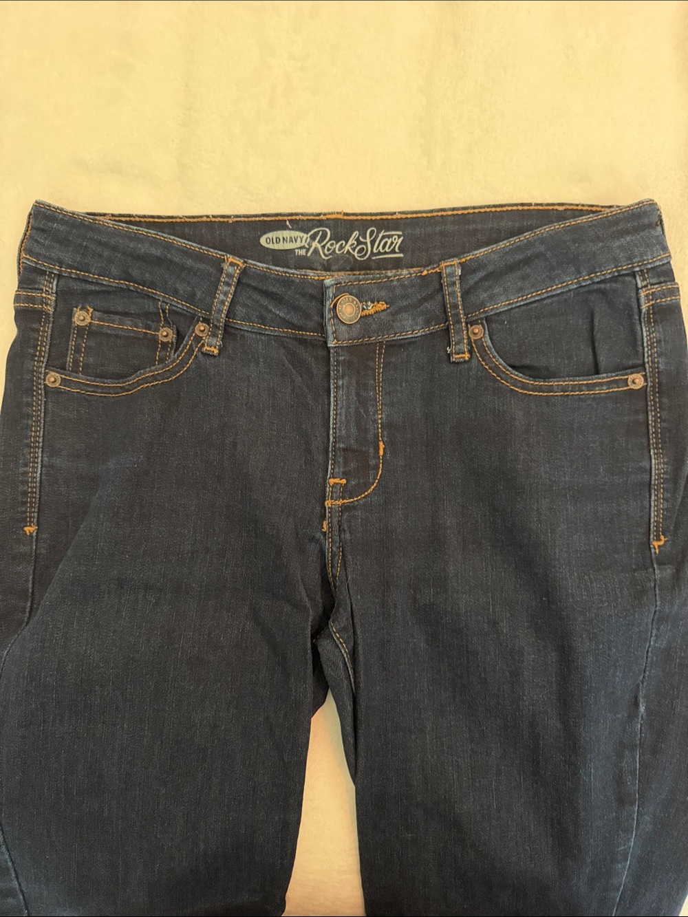 Old Navy RockStar Slim Skinny Jeans in Dark Indigo